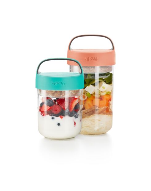 Caja de comida coral To Go - 600 ml