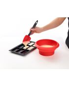 Stampo in silicone per 9 finanziatori rosso - 30x17,5x1,2 cm