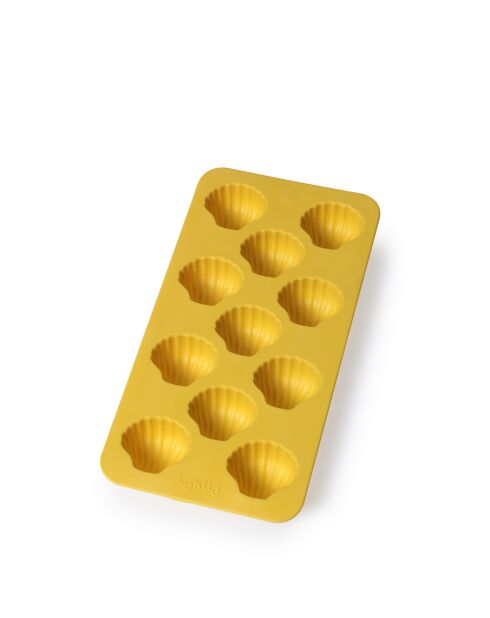 Shell ijsbak met geel deksel - 23x11,8x3,2 cm