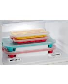 Shell ijsbak met geel deksel - 23x11,8x3,2 cm