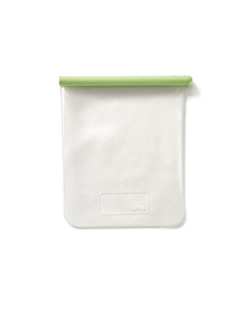 Grande borsa piatta riutilizzabile verde