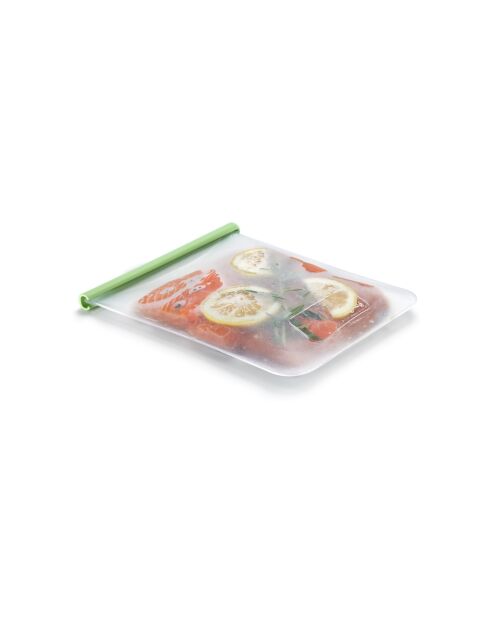 Grande borsa piatta riutilizzabile verde