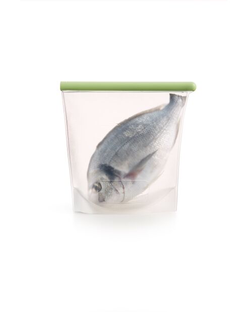 Sac en silicone réutilisable vert - 1.5 L