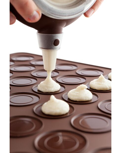 Kit autentico per macarons marroni - 40x30x0,5 cm