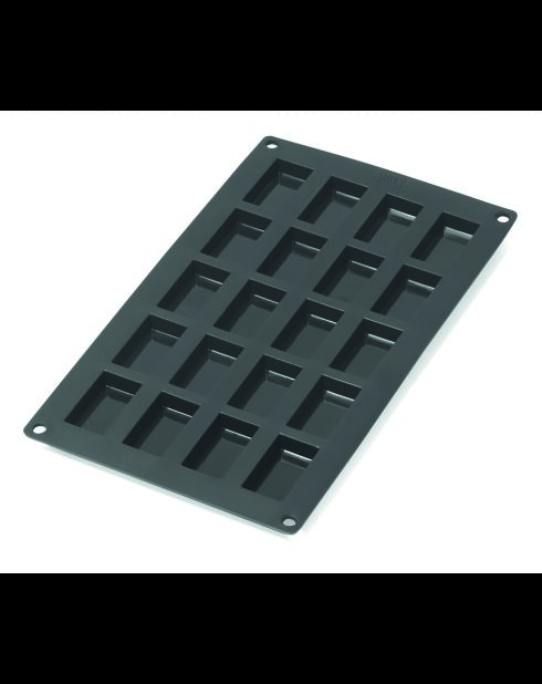 Stampo in silicone per 20 finanziatori nero - 30x17,5x1 cm
