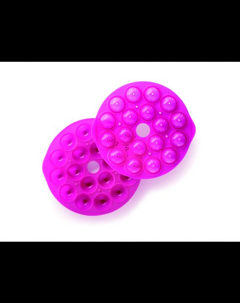Stampo per cake pops in silicone rosa - 25x25x4,3 cm