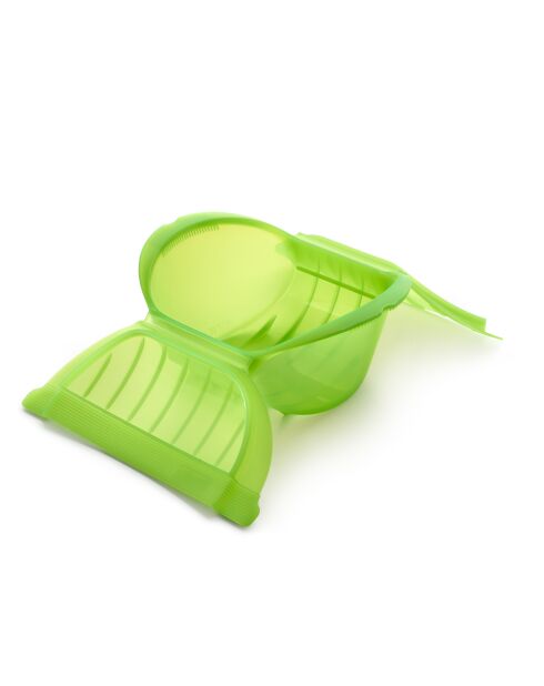 Maxi Mikrowellendampfgarer für 1 bis 2 Personen grün - 21,2 x 15,5 x 8,5 cm