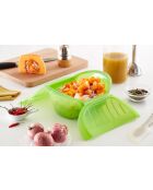 Magnetronstoompan Maxi voor 1 tot 2 personen groen - 21,2x15,5x8,5 cm