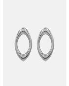 Boucles d'oreilles pendantes Lezat Tall argentées , Clip