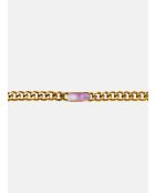 Columba zilveren kettingarmband, paarse parelmoer