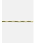 Goldpoliertes Kettenarmband, grüne Emaille