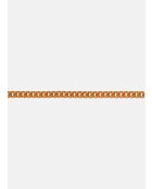 Goldpoliertes Kettenarmband, orange Emaille