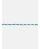 Kettenarmband aus poliertem Silber, türkisfarbene Emaille