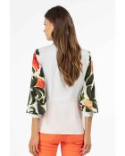 Camicia Ellen in cotone citrus/vaniglia