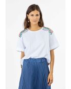 Adriel Top aus Baumwolle mit Lurexjersey