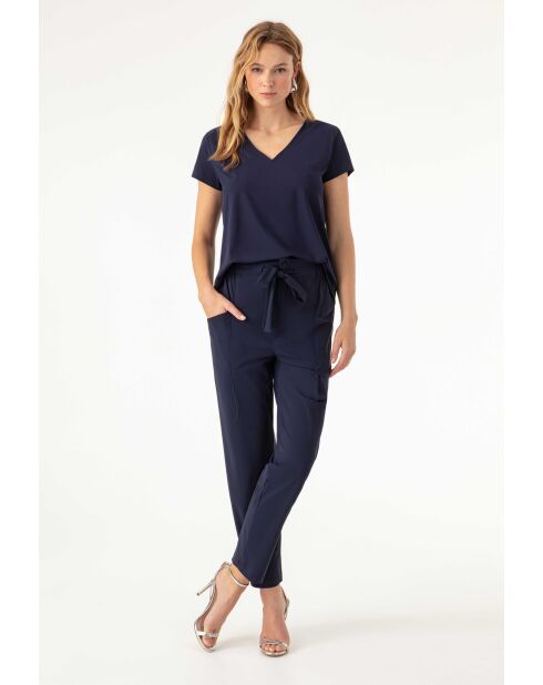 Marineblauwe broek Emir