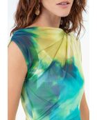 Robe+Fond Maya lagon