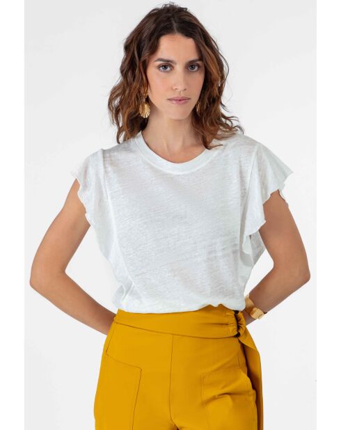 Tee-Shirt en lin Veda blanc