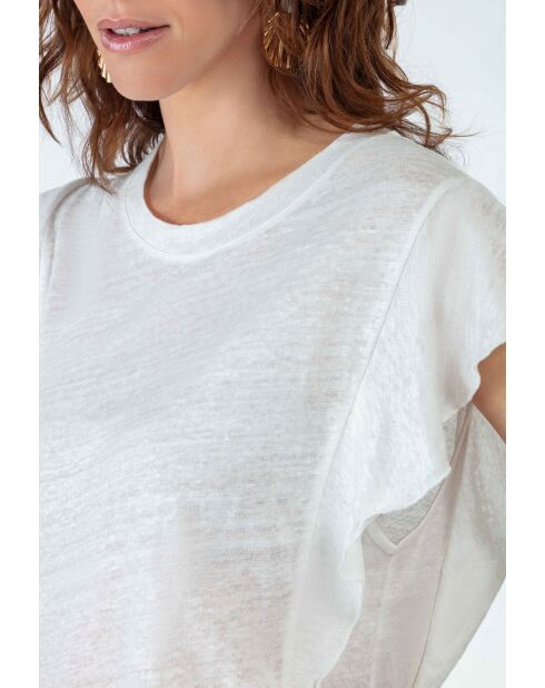 Tee-Shirt en lin Veda blanc