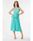 Robe+ceinture Cecilia aqua