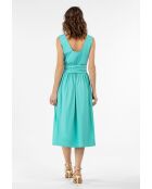 Robe+ceinture Cecilia aqua