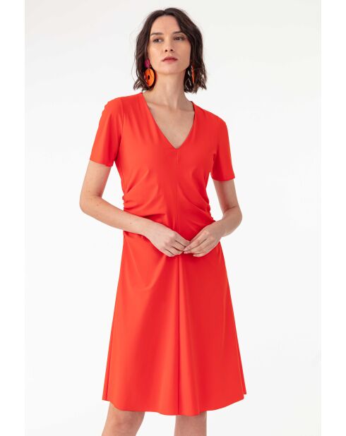 Orangefarbenes Camila-Kleid