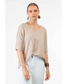 Tee-Shirt en lin Lazara sable