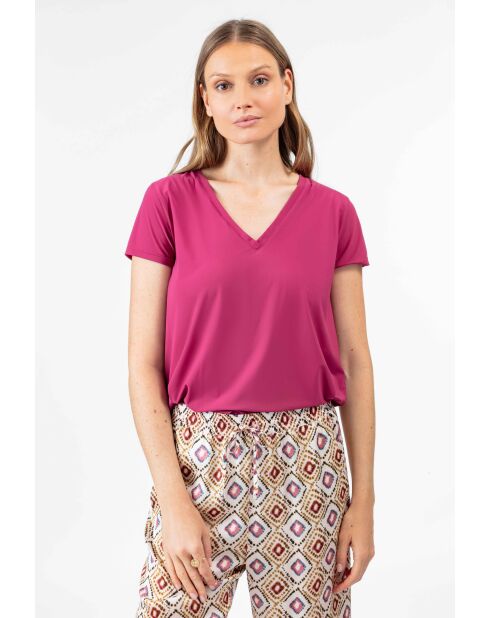 Camiseta Linda raspberry
