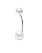 IKONISCHES Piercing aus natürlichem weißem Silber