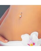 IKONISCHES Piercing aus natürlichem weißem Silber