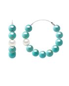 Pendientes de plata LOVE LINKS blancos naturales