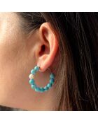 Pendientes de plata LOVE LINKS blancos naturales