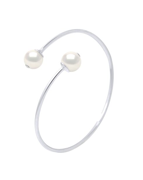 FOR EVER natuurlijke witzilveren armband