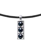 Halskette Tahiti FREE aus schwarzem Silber
