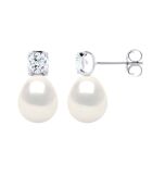 Pendientes ICÓNICOS de plata blanca natural