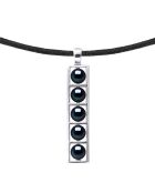 Collier en argent FREE noir Tahiti