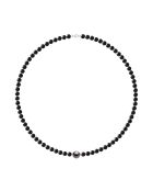 Collier en argent PRINCE DU PACIFIQUE noir