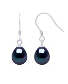 ICONICI orecchini in argento nero Tahiti