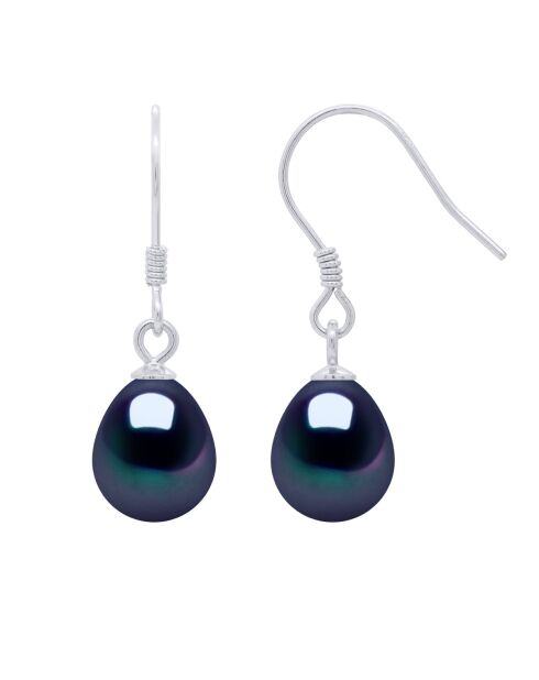 ICONICI orecchini in argento nero Tahiti