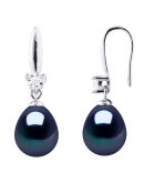 ICONICI orecchini in argento nero Tahiti