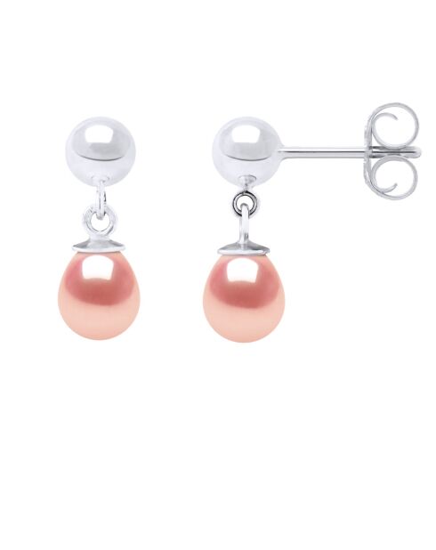 Orecchini ICONICI in argento rosa naturale