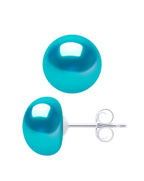 Pendientes ICÓNICOS de plata azul turquesa