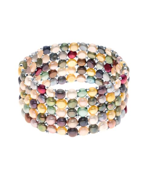 Mehrfarbiges PERLISSIMA Silberarmband