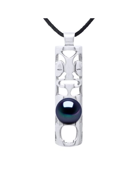 Collier en argent FREE noir Tahiti