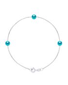 Bracciale FOR EVER in argento blu turchese