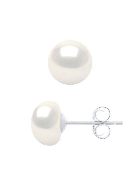Pendientes ICÓNICOS de plata blanca natural