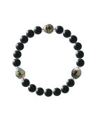 PRINCE OF THE PACIFIC Armband aus schwarzem Silber