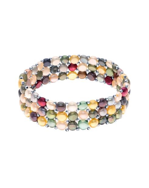 Mehrfarbiges PERLISSIMA Silberarmband