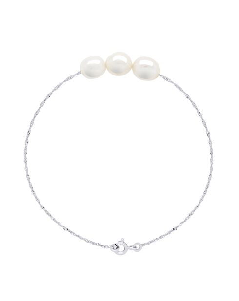 Bracelet en argent FOR EVER blanc naturel