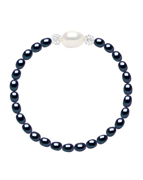Bracelet en argent SUNNY PEARLS blanc